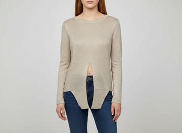 sweter kopertowy wiązany zara: Zara, Sweter damski, rozmiar L — 1