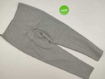 new yorker spodnie w krate: Material trousers for women, size XL — 4