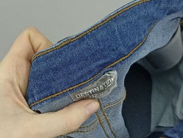 obcisłe jeansy z wysokim stanem: Jeans, Destination, 12 years, 146/152, condition - Perfect — 4
