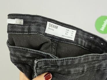 czarne jeansy bershka: Bershka, Jeansy damskie, rozmiar XS — 4