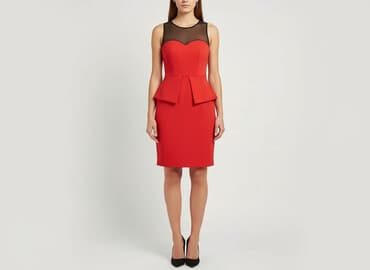 piękne czerwone sukienki na wesele: Sukienka damska, rozmiar M — 7