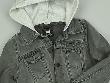 crop sweter: Dziecięca kurtka jeansowa, 5-6 lat, 110-116 cm, Next, stan - Bardzo dobry — 1