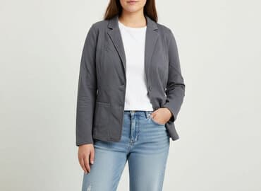 srebrna narzutka: S.Oliver, Women's blazer, size 2XL — 1