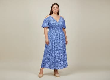 sukienki maxi na wesele niebieska: Sukienka damska, rozmiar XL — 7