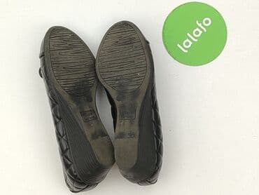 srebrne buty na słupku ccc: Flat shoes for women, size 37 — 5