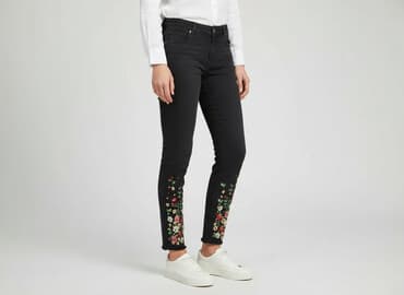 jeansy damskie haftowane: Beloved, Jeansy damskie, rozmiar M — 7