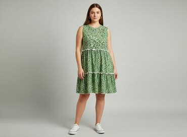 sukienka z marszczeniami na brzuchu: Shein, Sukienka damska, rozmiar XL — 1