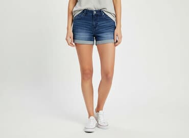 szorty damskie niebieskie: Esmara, Szorty damskie, rozmiar M — 7