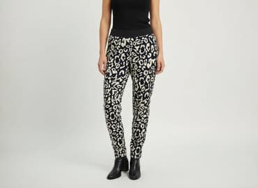 spodnie świąteczne hello kitty: Spodnie materiałowe damskie, rozmiar M — 7