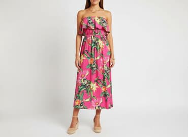 sukienka pomarańczowo różowa mohito: Mohito, Sukienka damska, rozmiar S — 1