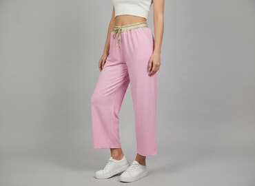 kuloty damskie jeansy: Emamoda, Spodnie materiałowe damskie, rozmiar S — 6