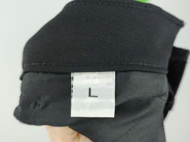 srebrne legginsy: Spodnie materiałowe damskie, L — 5