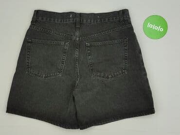 szorty z wysokim stanem czarne: Denim, Szorty damskie, M — 3