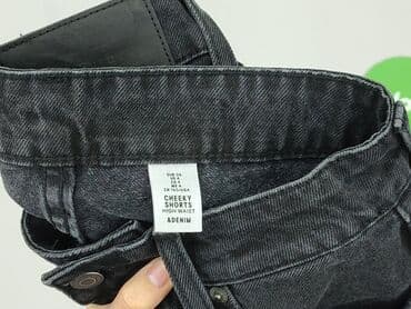 czarne szorty damskie z wysokim stanem: H&M, Szorty damskie, rozmiar S — 5