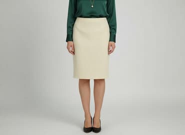 spódnice długie beżowa: Spódnica damska, rozmiar L — 5