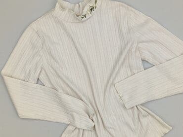 sweter piórkowy na drutach: Bluzka damska, rozmiar M — 1