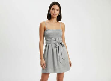 szare sukienki: Sukienka damska, rozmiar S — 6