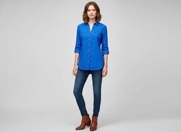 niebieska kurtka reserved: Reserved, Koszula damska, rozmiar S — 1