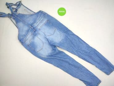 jeansy z asymetrycznym zapieciem: Esprit, Ogrodniczki damskie, rozmiar M — 4