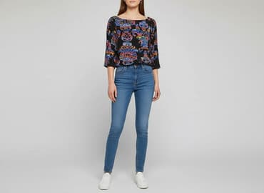 sukienka rozkloszowana dekolt łódka: Bluzka damska, rozmiar M — 5