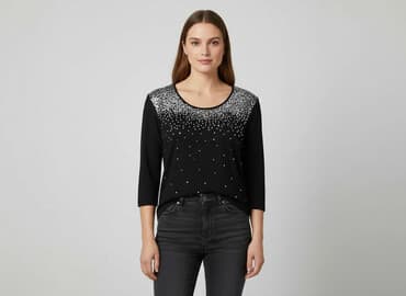 srebrne bluzki wieczorowe: Bluzka damska, rozmiar L — 7