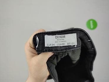 bryczesy: Bershka, Jeansy damskie, rozmiar 2XS — 4