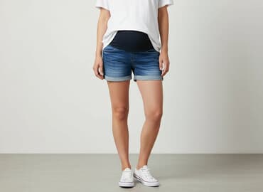 krótkie spodenki ciążowe: H&M Mama, Szorty damskie, rozmiar S — 7