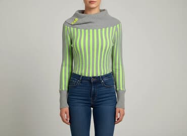 sweter w paski: Sweter damski, rozmiar M — 5