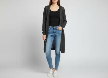 c a kurtka puchowa damska: Fashion New York, Kardigan damski, rozmiar L — 11