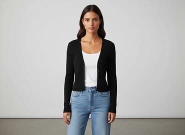 sweter z dodatkiem moheru: Monki, Kardigan damski, XS — 7