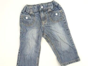 woskowane spodnie stradivarius: Denim pants, H&M, 9-12 months, condition - Very good — 1