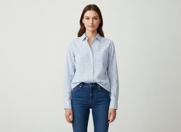 hm koszula niebieska: H&M, Koszula damska, rozmiar 2XS — 1