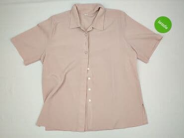 koszula satynowa rozowa: Koszula damska, rozmiar 4XL — 2