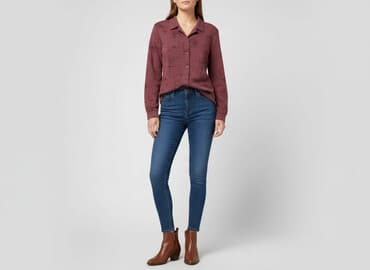 biala bluzka z dlugim rekawem: Bluzka damska, rozmiar L — 7