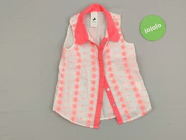 koszulka z psem: Shirt 4-5 years, condition - Very good, pattern - Floral, color - White — 2