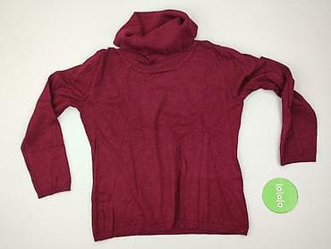 bordowy sweter: Dolce Vita, Golf damski, rozmiar XL — 2