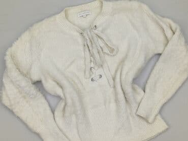 sweter z dużymi oczkami: Sweter damski, One size — 1