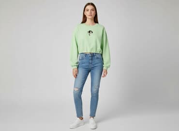 bluzy z pusheenem: Bershka, Bluza damska
, rozmiar XS — 6