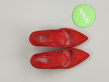 ecco flash 38: Czerwone czółenka na słupku Seastar - Damskie, rozmiar 38 (oznaczenie — 4