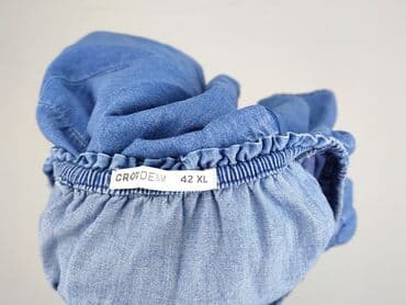 sukienki dżinsowe damskie duże rozmiary: Denim, Sukienka damska, rozmiar XL — 4