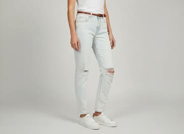 river island kurtka jeansowa: River Island, Jeansy damskie, rozmiar S — 6