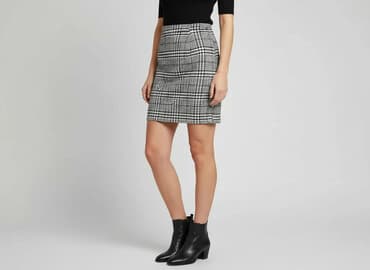 czarne spódnice w kratę: FB Sister, Spódnica damska, rozmiar M — 6