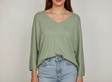 zielone eleganckie bluzki: Bluzka damska, rozmiar One size — 5