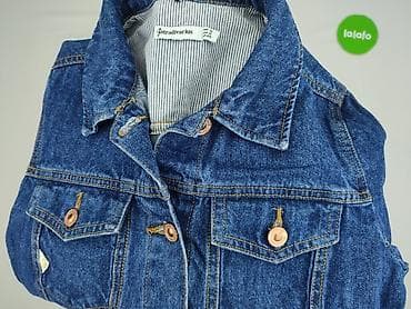 kurtka trapsar: Stradivarius, Kurtka jeansowa damska, rozmiar S — 6