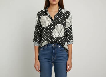 bluzki w cętki: Koszula damska, rozmiar S — 6