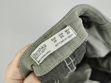 botki 35 ccc: Damskie spodnie Bershka – model biker, kolor khaki/oliwkowy. - Krój — 4