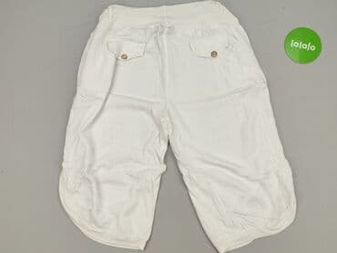 biale szerokie jeansy: Spodnie 3/4 damskie, rozmiar XL — 3