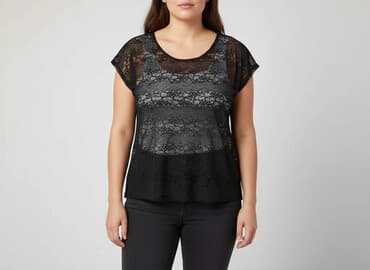 bluzki koronka allegro: KappAhl, T-shirt damski, rozmiar XL — 7