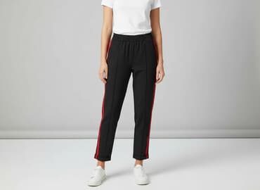 spodnie jogger damskie bershka: Bershka, Spodnie materiałowe damskie, rozmiar L — 6