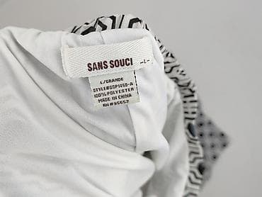 biale klapki a: Spodnie materiałowe damskie, rozmiar L — 4